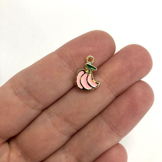 Altın Kaplama Mineli Muz Sallantı Aparatı - Pembe