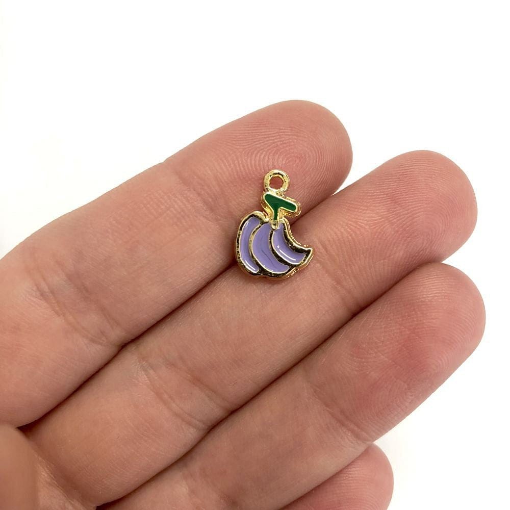 Altın Kaplama Mineli Muz Sallantı Aparatı - Mor