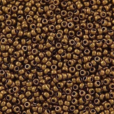 Miyuki Boncuk, MiyukiRoundBeads 8/0-0457L Metallic Lt Bronze