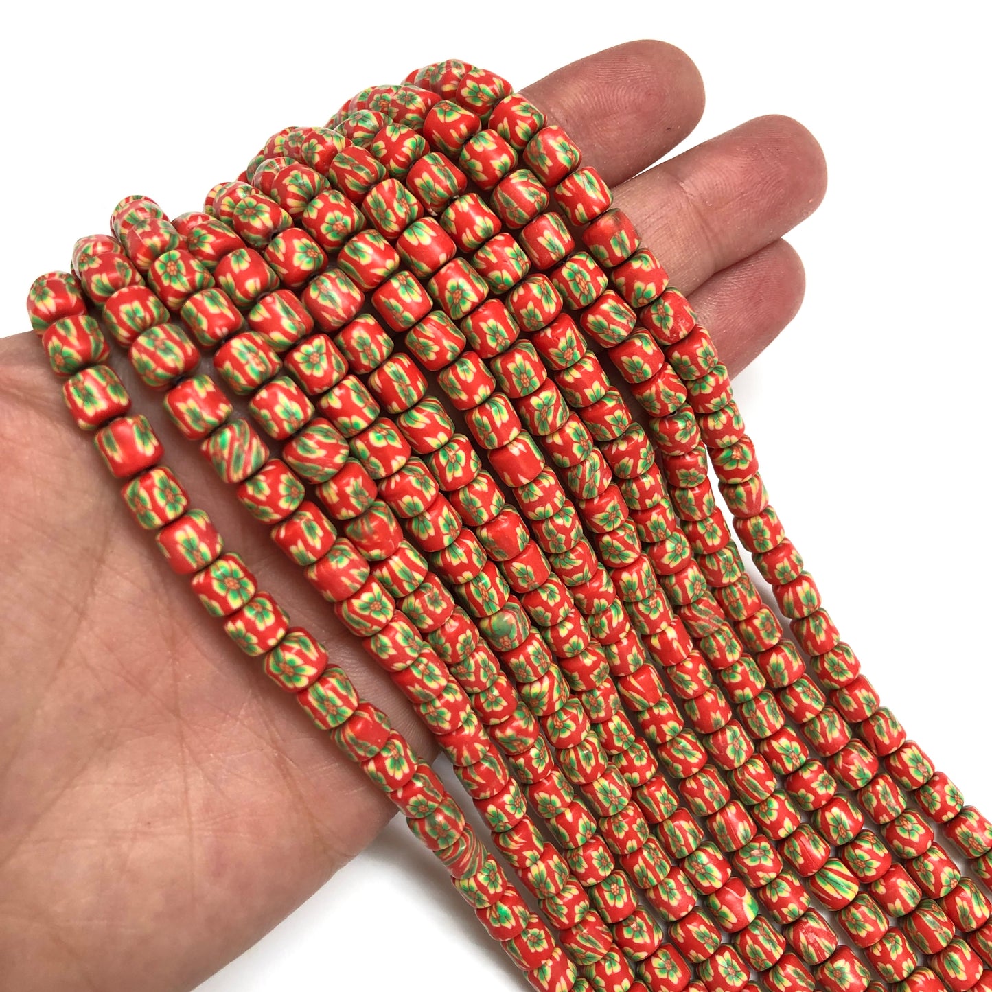 Polymer Clay Desenli Lino Boncuk - 19