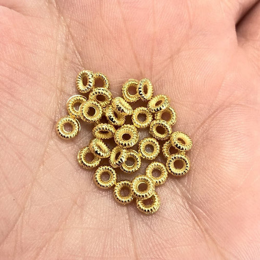 Gold Plated 5x1mm Washer Spacer-3