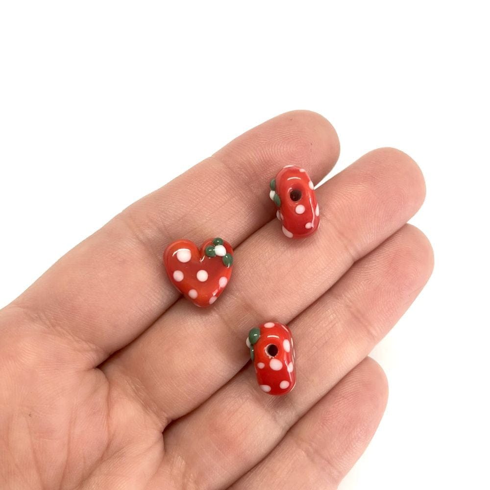 Murano Cam Puantiyeli Kalp