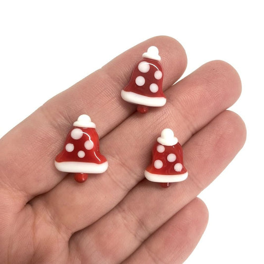 Murano Glass Bell - Red