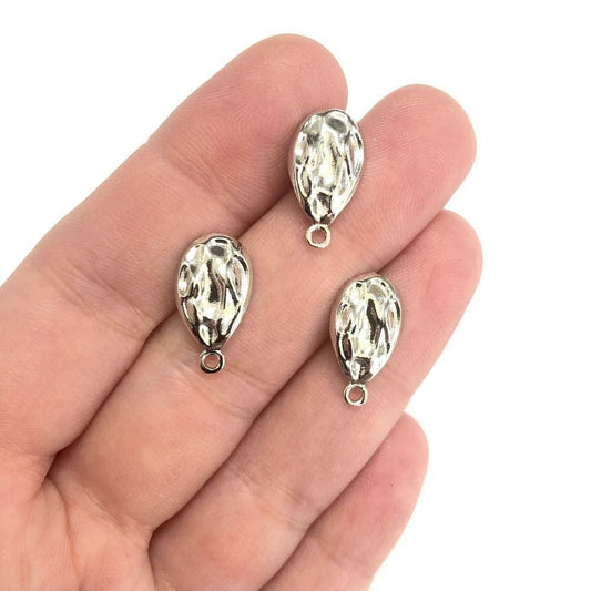 Pirinç Üzeri Rodyum Kaplama Damla Küpe Aparatı