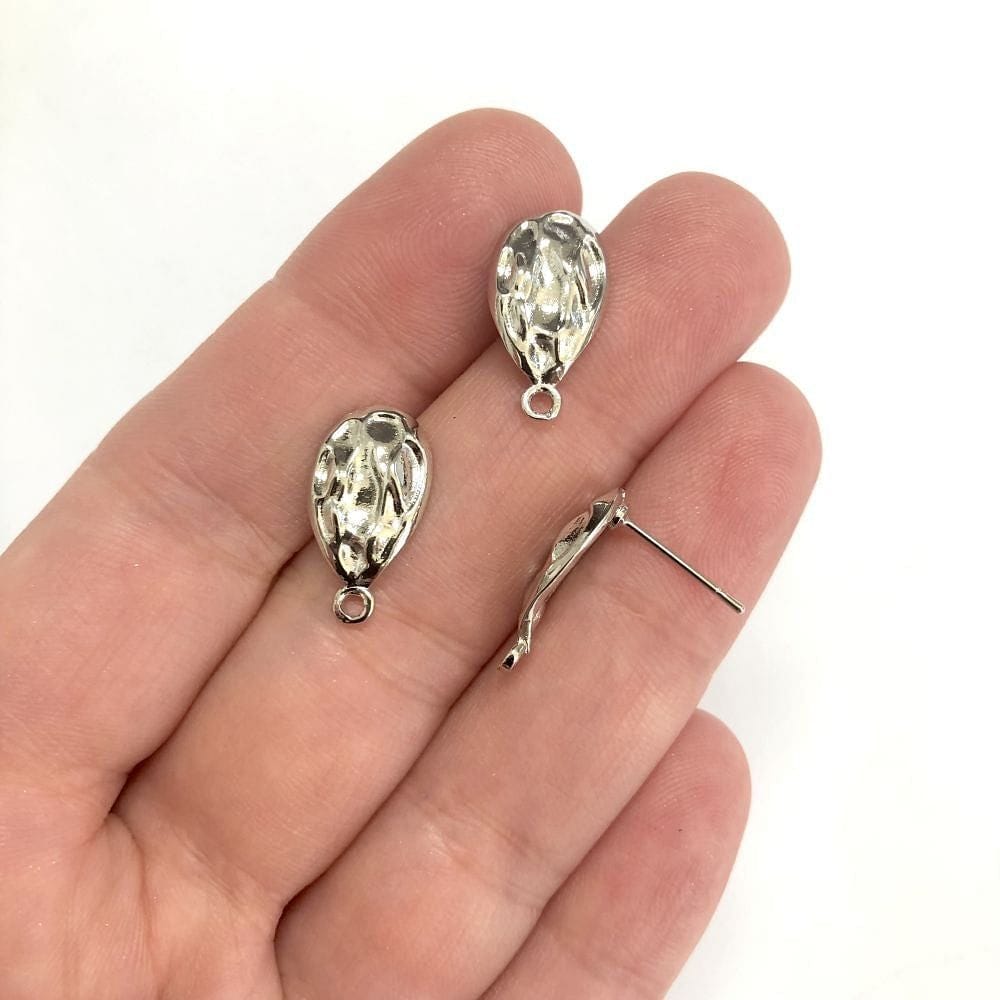 Pirinç Üzeri Rodyum Kaplama Damla Küpe Aparatı