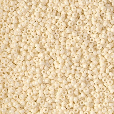 Miyuki Boncuk, MiyukiRoundBeads15/0-0491 Opaque Ivory