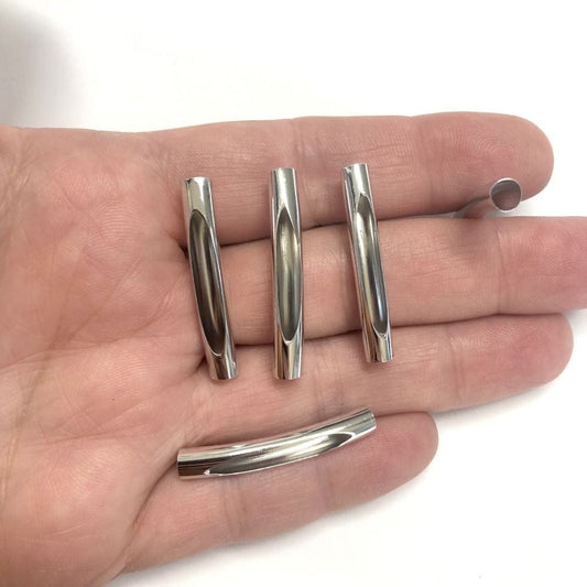 Rodyum Kaplama Karnıyarık Boru Ara Aparat 32x5mm