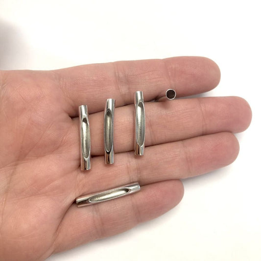 Rodyum Kaplama Karnıyarık Boru Ara Aparat 26x4mm