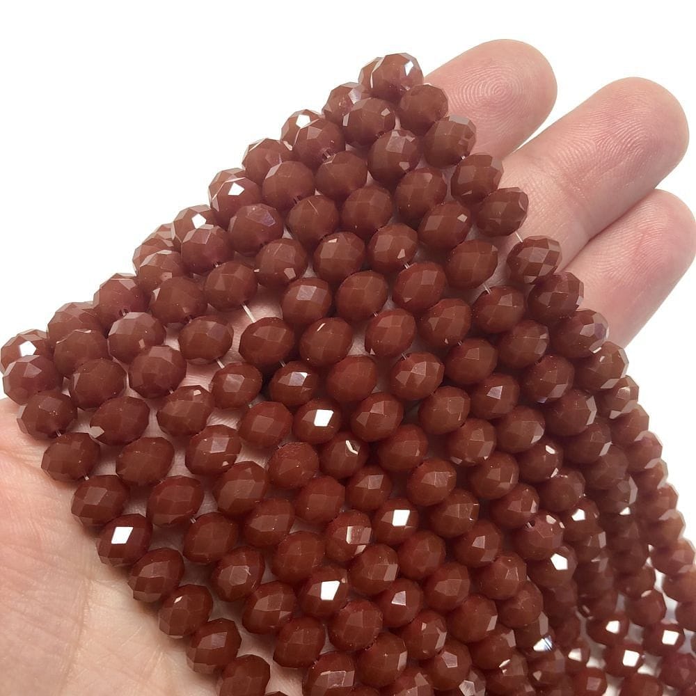 Kristal Boncuk, Çin Kristali-8mm-13 (Tarçın)