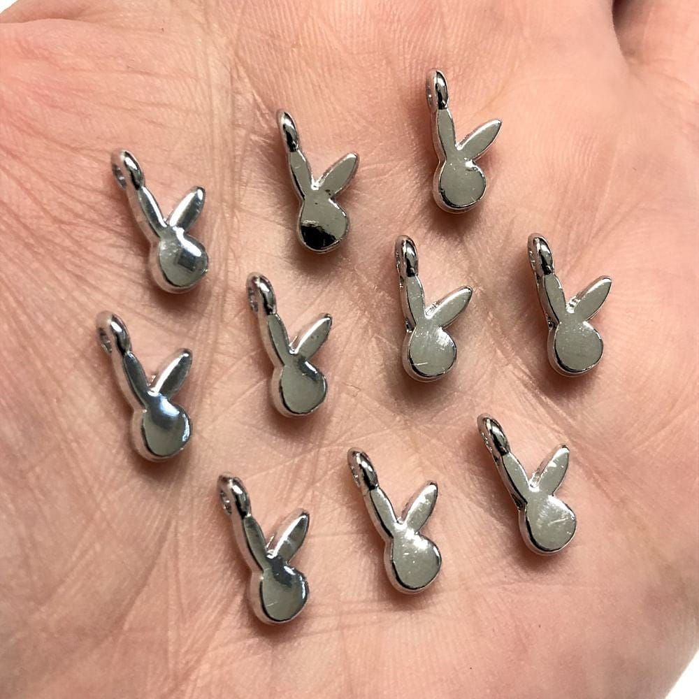 Rhodium Plated Rabbit Rocking Attachment