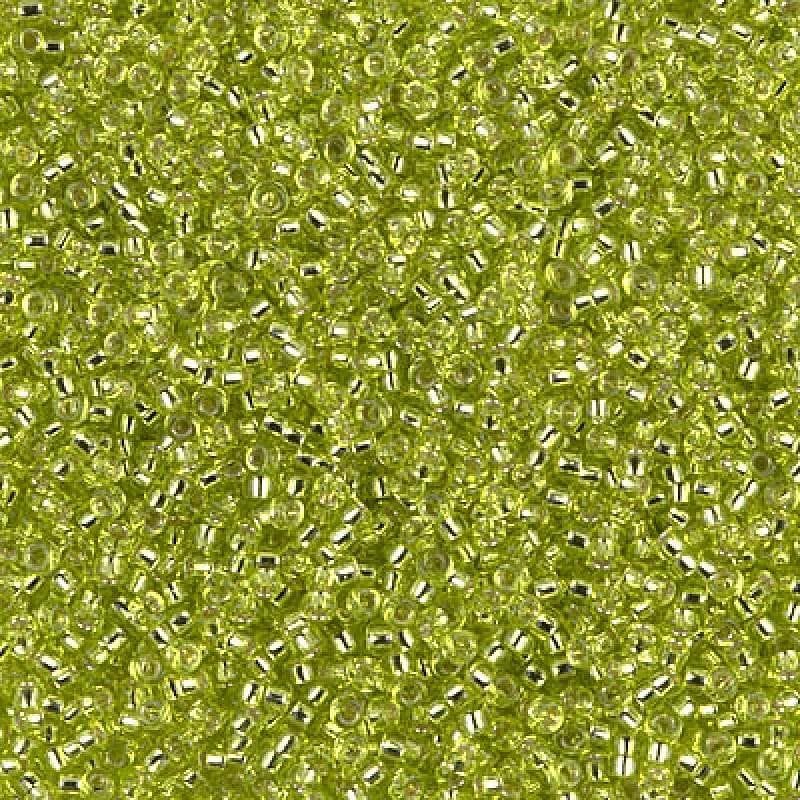 Miyuki Boncuk, MiyukiRoundBeads15/0-0014 - Chartreuse Silver Lined