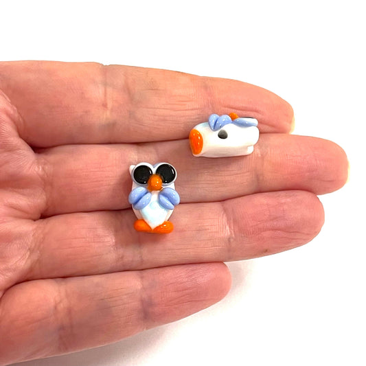 Murano Cam Baykuş Beyaz