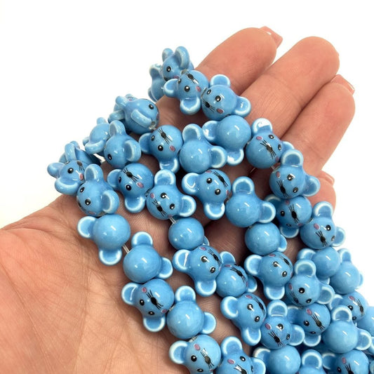 Fare Seramik Boncuk - Mavi