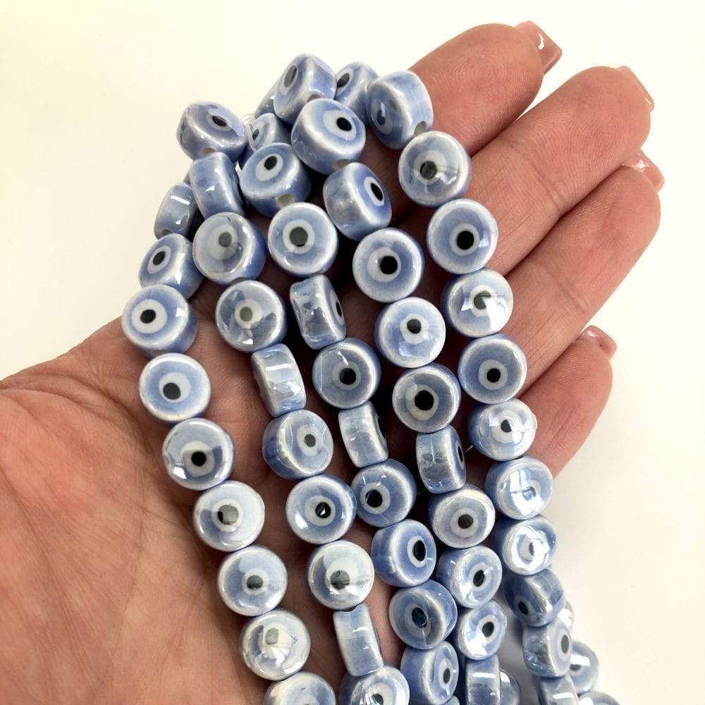 Round Ceramic Bead - Lilac