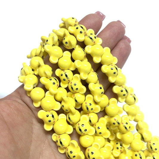 Fare Seramik Boncuk - Sarı