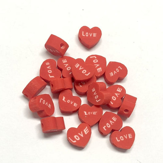 Polymer Clay (Fimo) Kalp Love