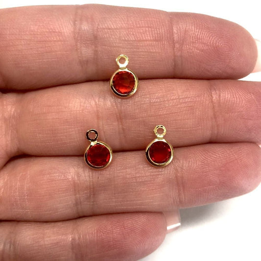 Gold Plated Bidirectional Glass Shaking Bracket - Red