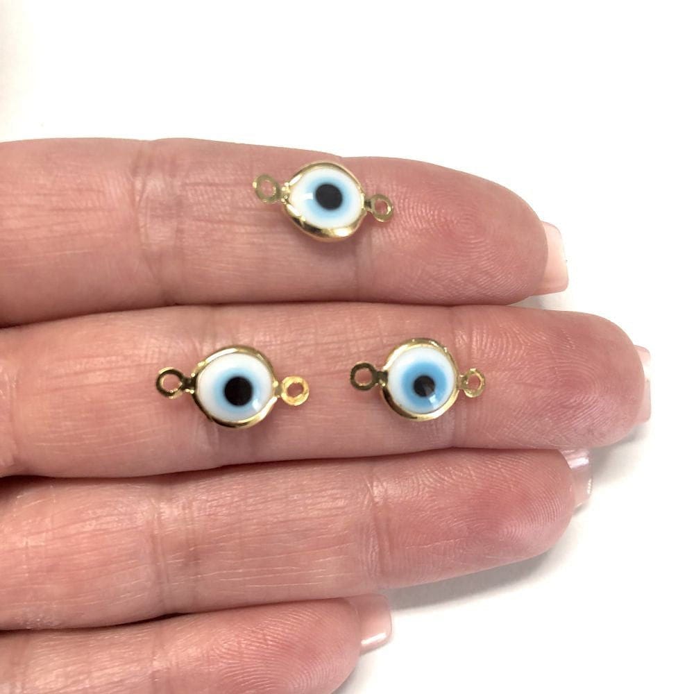 Altın Kaplama Çift Yönlü Cam Bileklik Aparatı Büyük - Beyaz