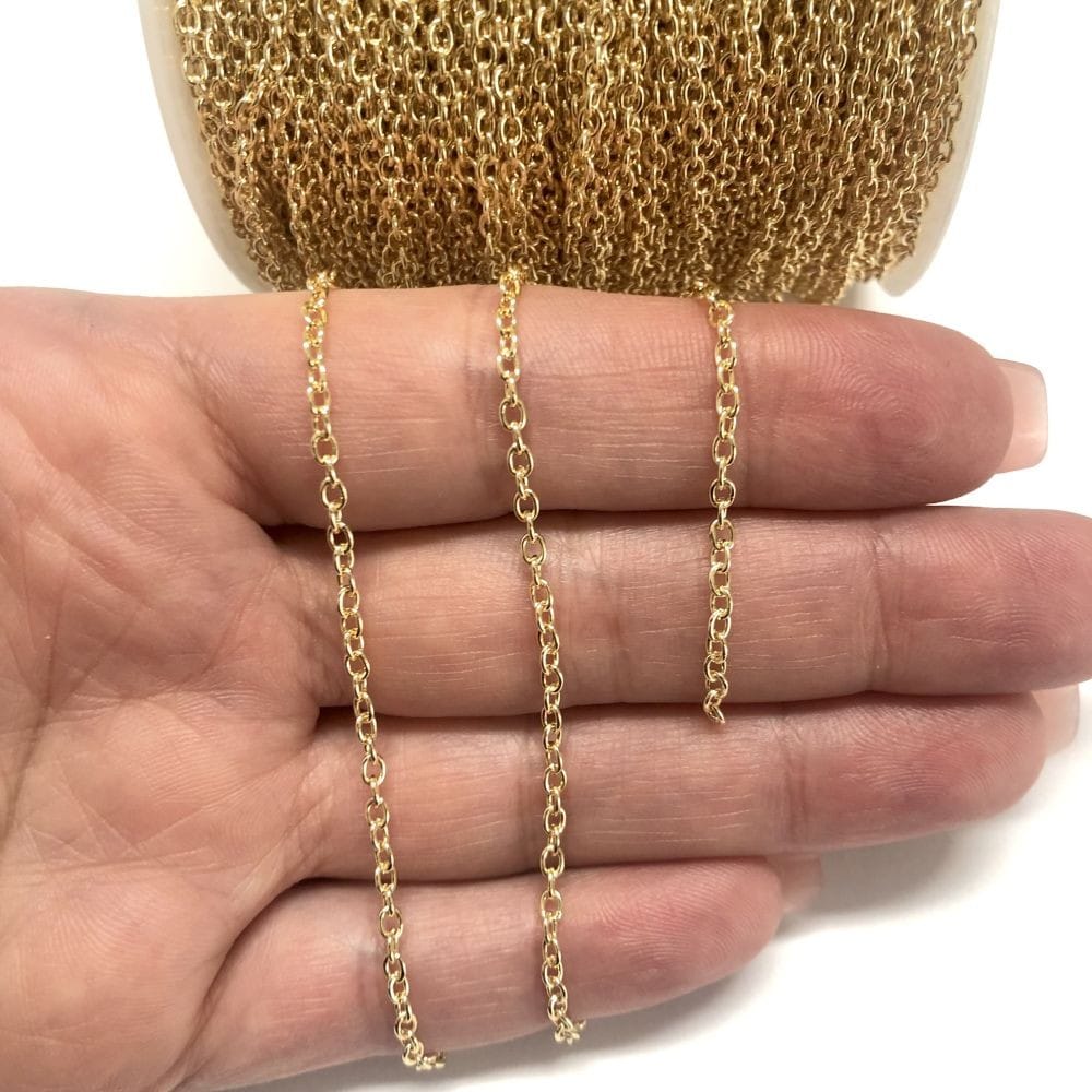 Altın Kaplama 0,60mm Forse Zincir