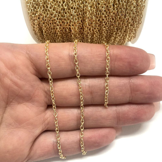 Altın Kaplama 0,60mm Forse Zincir