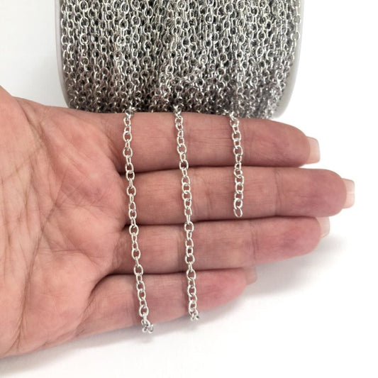 Rodyum Kaplama 0,80mm Forse Zincir