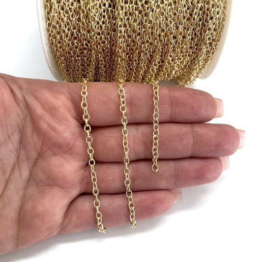 Altın Kaplama 0,80 Forse Zincir