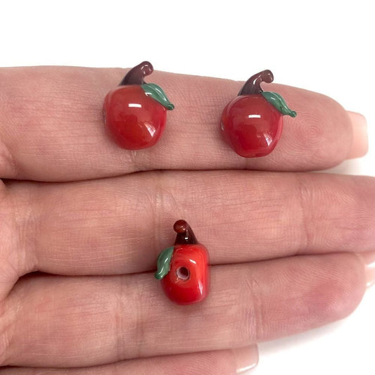 Murano Cam Kırmızı Elma