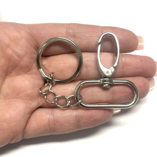 46mm Rodyum Kaplama Anahtarlık - 2