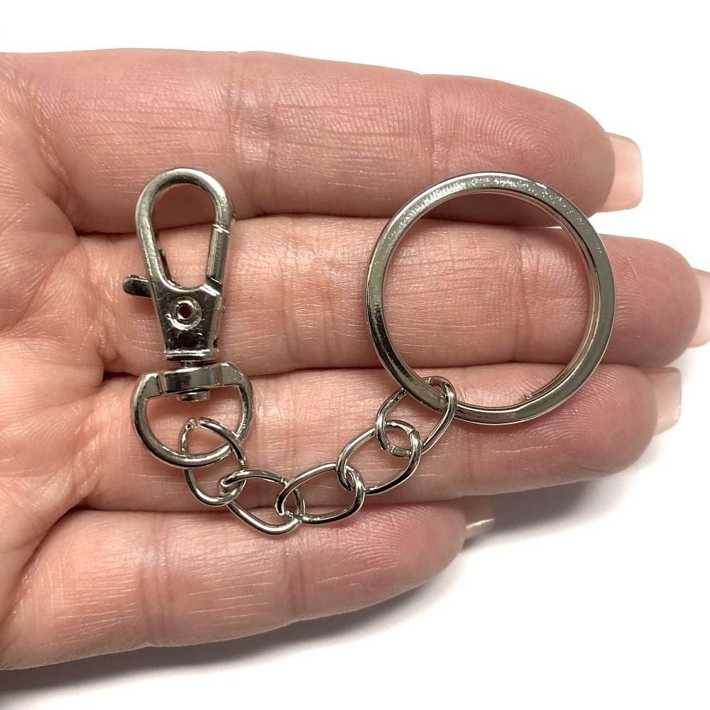 33mm Rodyum Kaplama Anahtarlık - 1