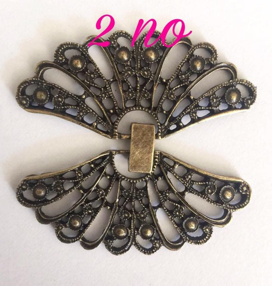 Butterfly Closure - Antique green 50 mm