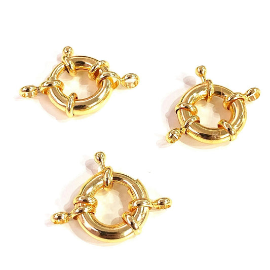 Gold Plated Sailor Rudder Lock - 17mm