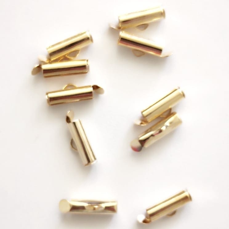 Gold Plated Sliding Cornice Closure 12mm