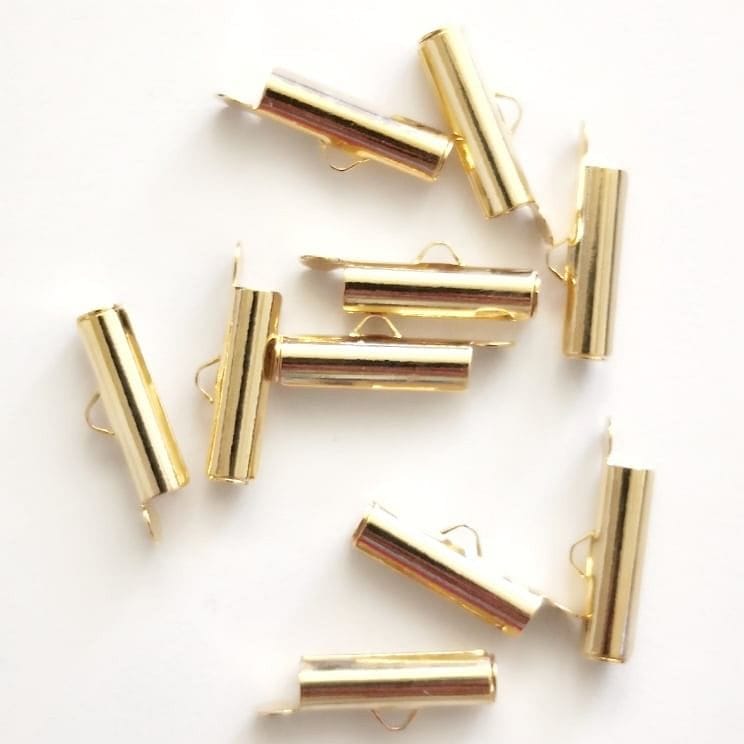 Gold Plated Sliding Cornice Closure 15mm