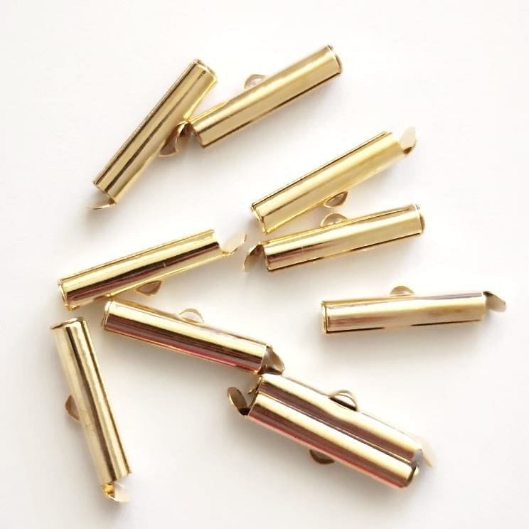 Gold Plated Sliding Cornice Cover 20 mm