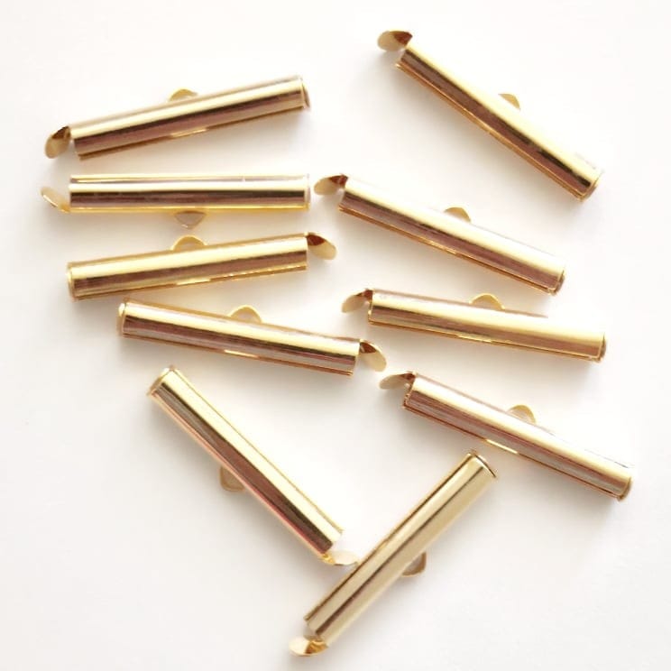 Altın Kaplama Kızaklı Korniş Kapama 25 mm