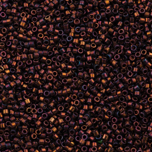 Miyuki Beads, Miyuki Delica 11/0 DB1002 Metallic Gold Iris