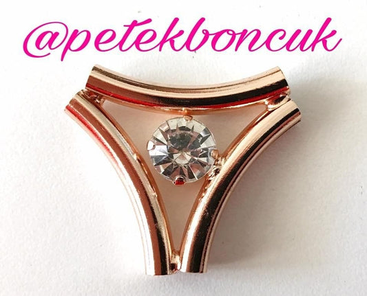 Rose Gold Kaplama Taşlı Aparat-2