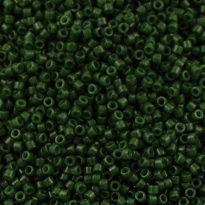 Miyuki Beads, Miyuki Delica 11/0 DB0663 Dyed Opaque Olive