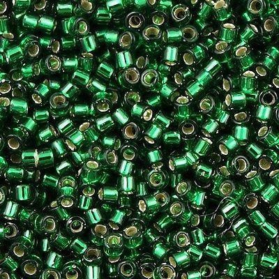 Miyuki Boncuk, Miyuki Delica 11/0 DB0148 Silver lined Green