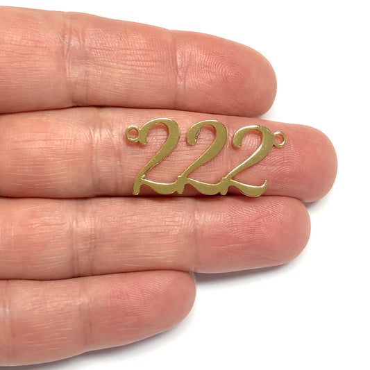 Gold Plated Angel Numbers - 222