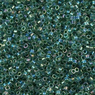 Miyuki Beads, Miyuki Delica 11/0 DB0060 Lined Lime AB