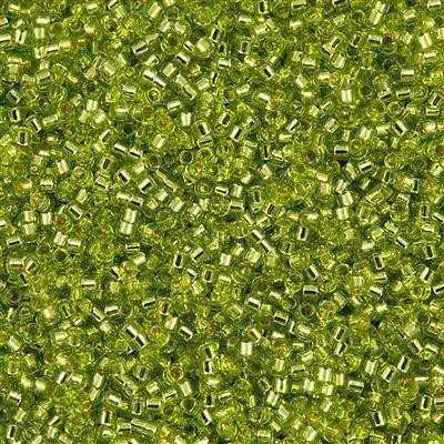 Miyuki Boncuk, Miyuki Delica 11/0 DB0147 Silver Lined Chartreuse