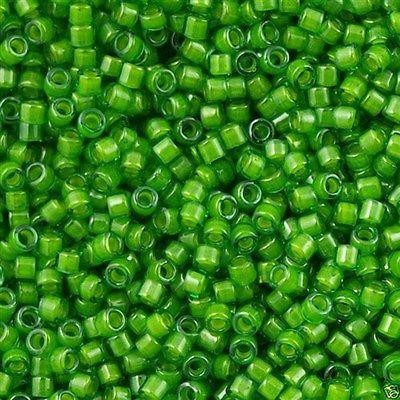 Miyuki Boncuk, Miyuki Delica 11/0 DB0274 Lined Green Lime