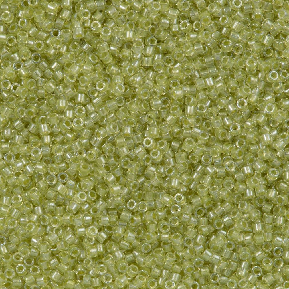 Miyuki Boncuk, Miyuki Delica 11/0 DB0903 Sparkling Peridot Lined Crystal