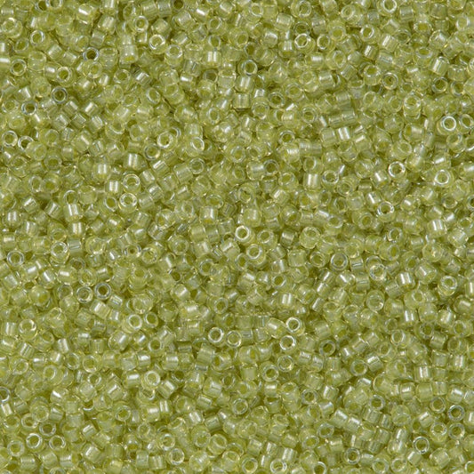 Miyuki Boncuk, Miyuki Delica 11/0 DB0903 Sparkling Peridot Lined Crystal