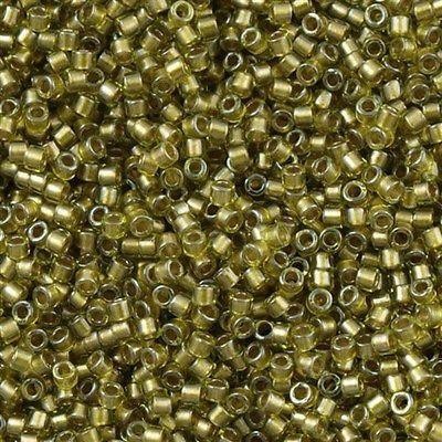 Miyuki Beads, Miyuki Delica 11/0 DB0908 Funkelndes hellgelb gefüttertes Chartreuse