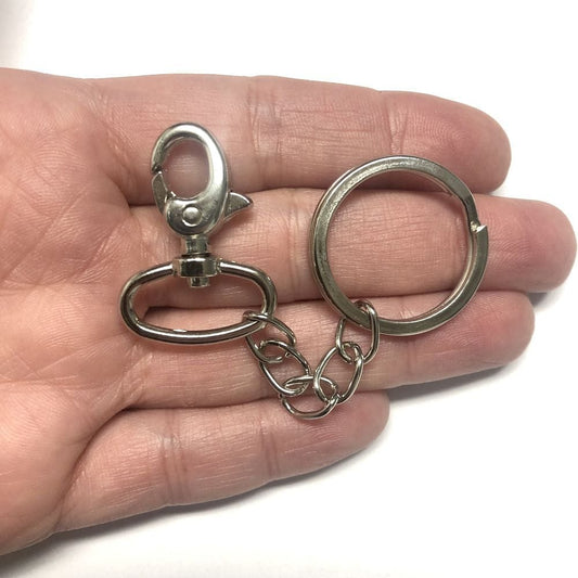 29mm Rodyum Kaplama Anahtarlık