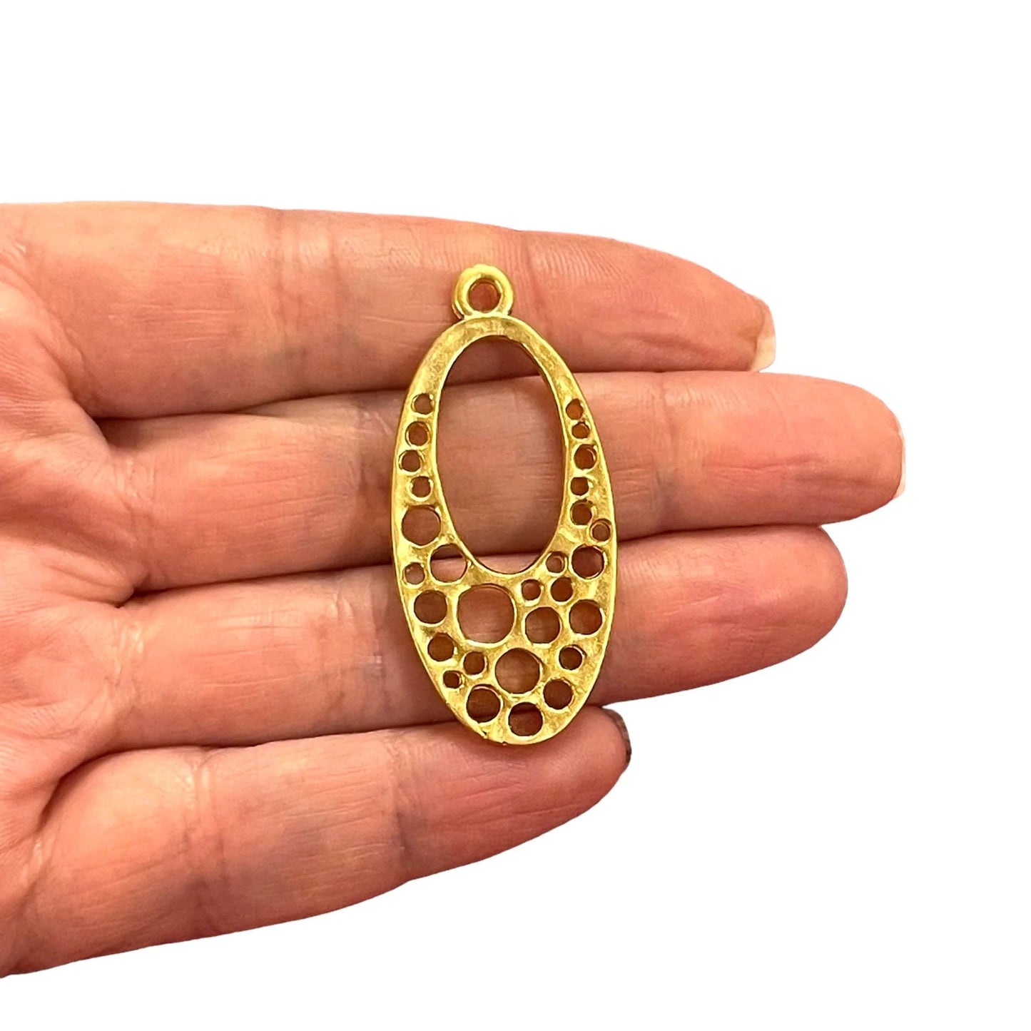 Matte Gold Plated Pendant -30 (Large)