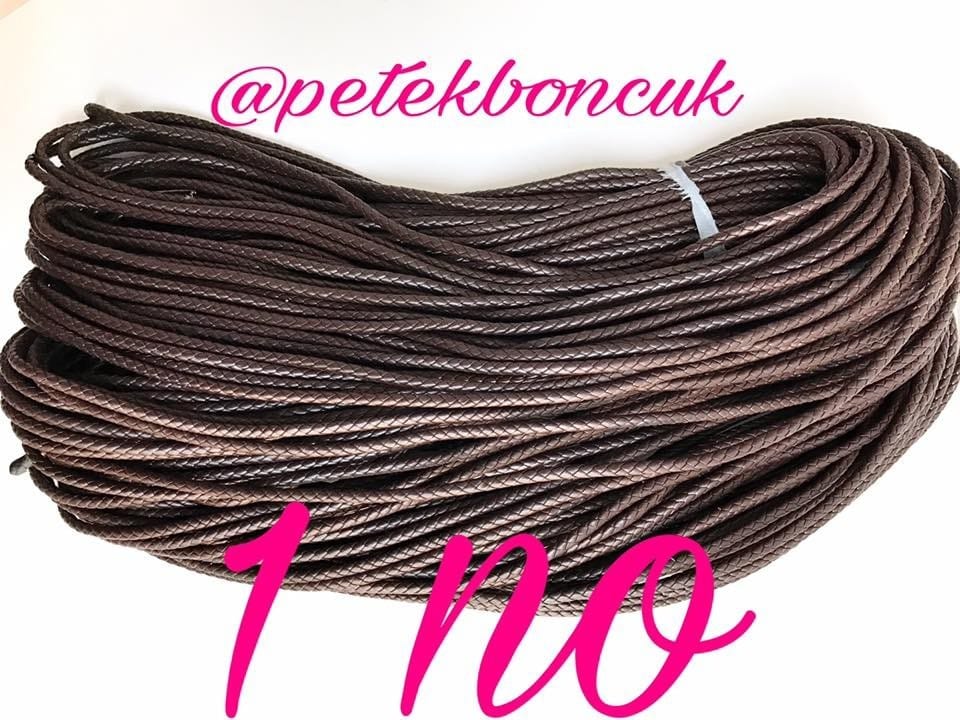 Round Artificial Knitted Leather-7mm-1