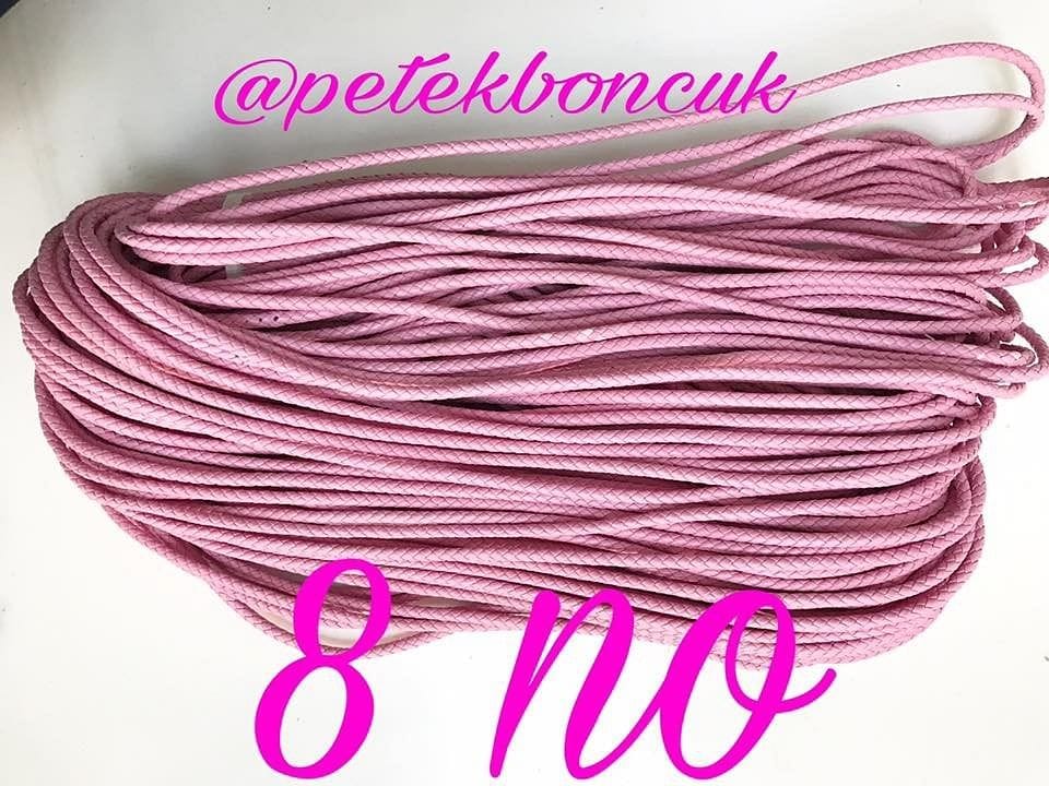 Rundes gestricktes Kunstleder-7mm-8